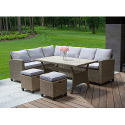 Set mobilier de gradina Jumi OM-432321 (Beige/Grey)
