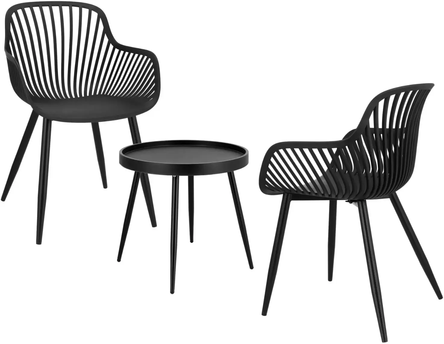 Set mobilier de gradina Jumi OM-614345 (Black) - 2