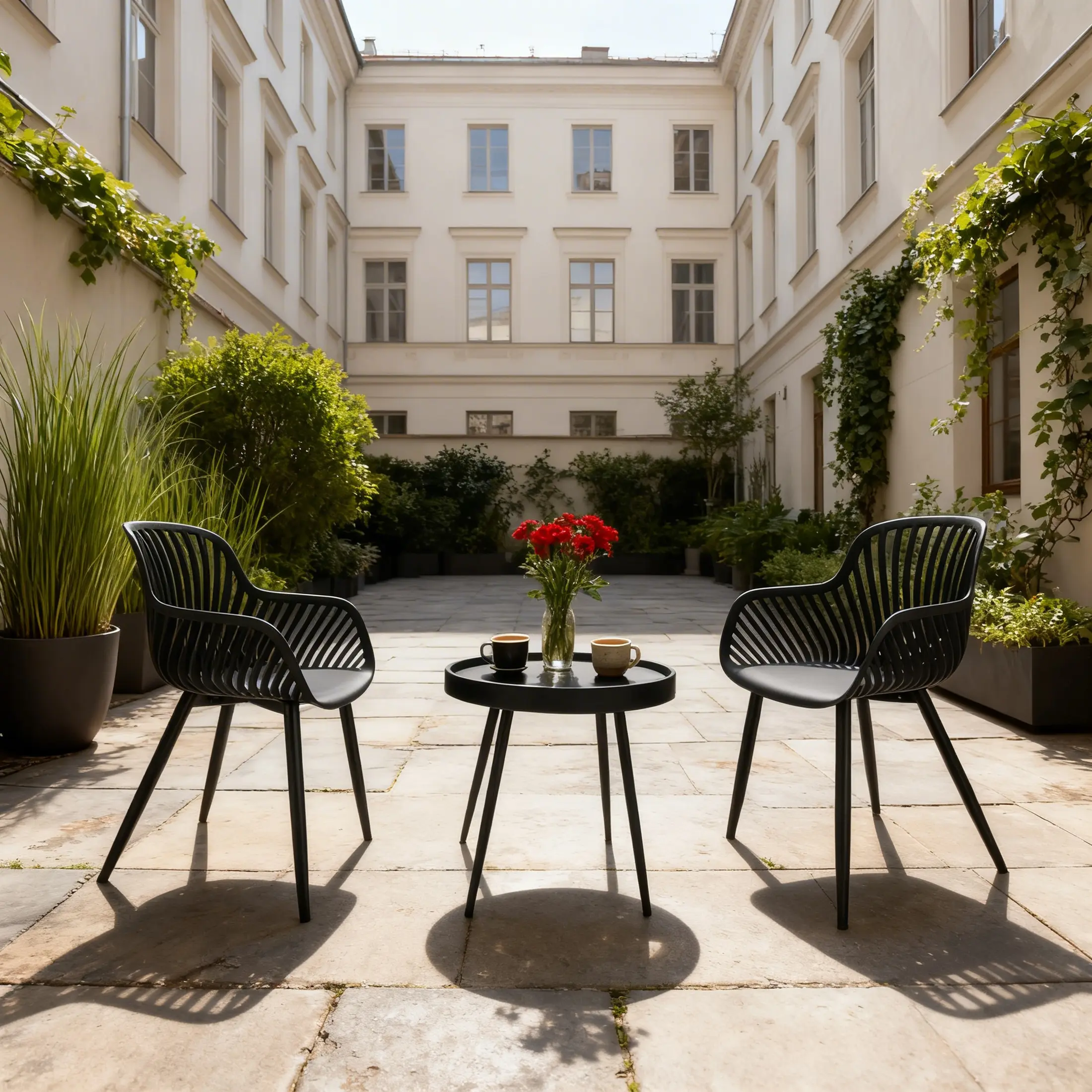 Set mobilier de gradina Jumi OM-614345 (Black) - 8