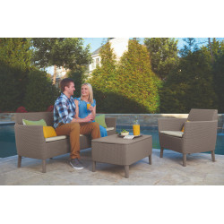 Set mobilier de gradina Keter Salemo (Beige) Thumb