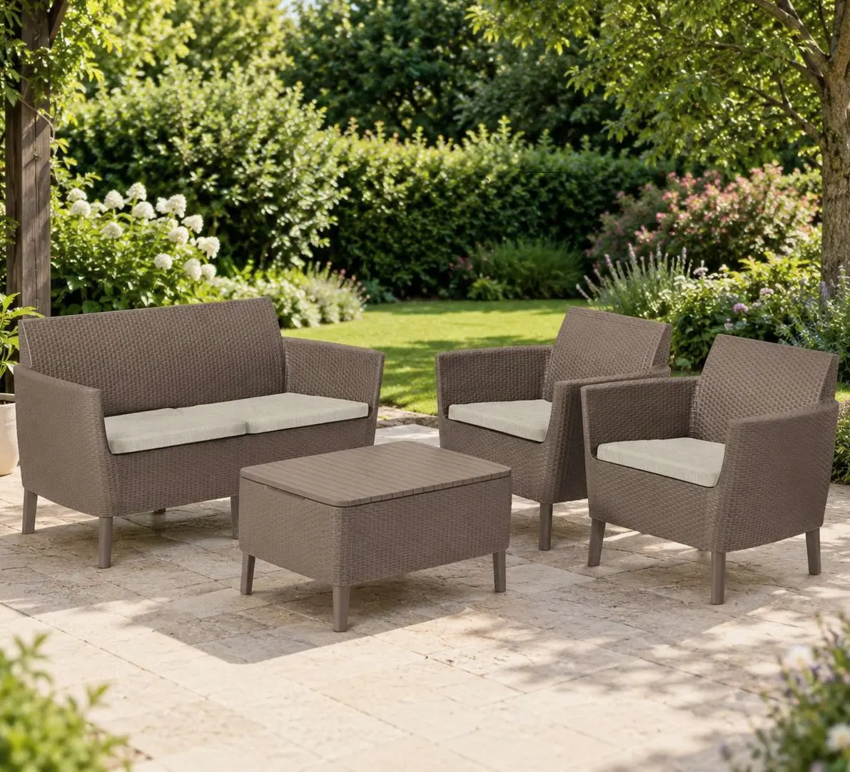 Set mobilier de gradina Keter Salemo (Beige)