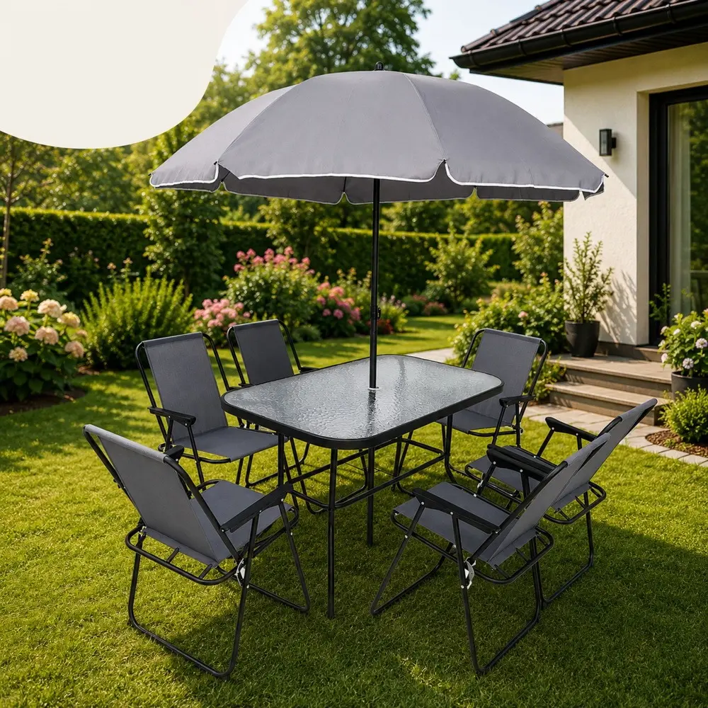 Set mobilier de gradina Lean 29485 (Grey/Transparent) - 7