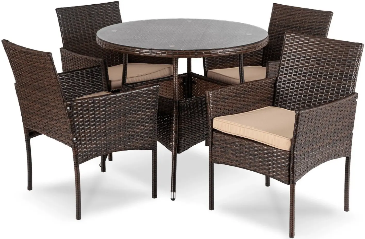 Комплект садовой мебели Mebel Elite Azul (Brown/Beige) - 2