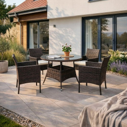 Комплект садовой мебели Mebel Elite Azul (Brown/Beige)
