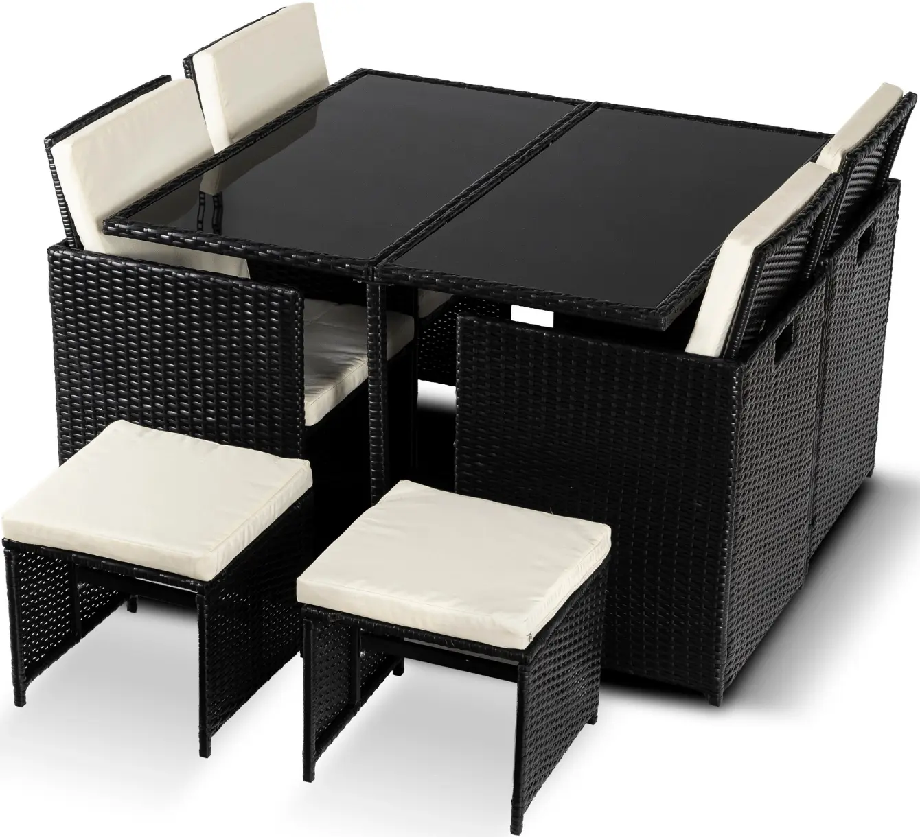 Комплект садовой мебели Mebel Elite Bonito (Black/Cream) - 3