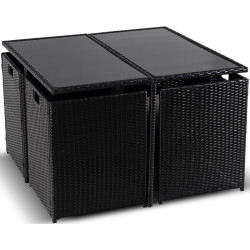 Комплект садовой мебели Mebel Elite Bonito (Black/Cream) Thumb