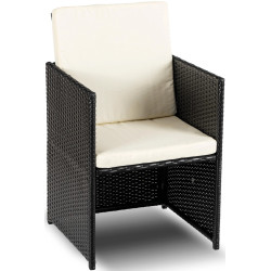 Комплект садовой мебели Mebel Elite Bonito (Black/Cream) Thumb