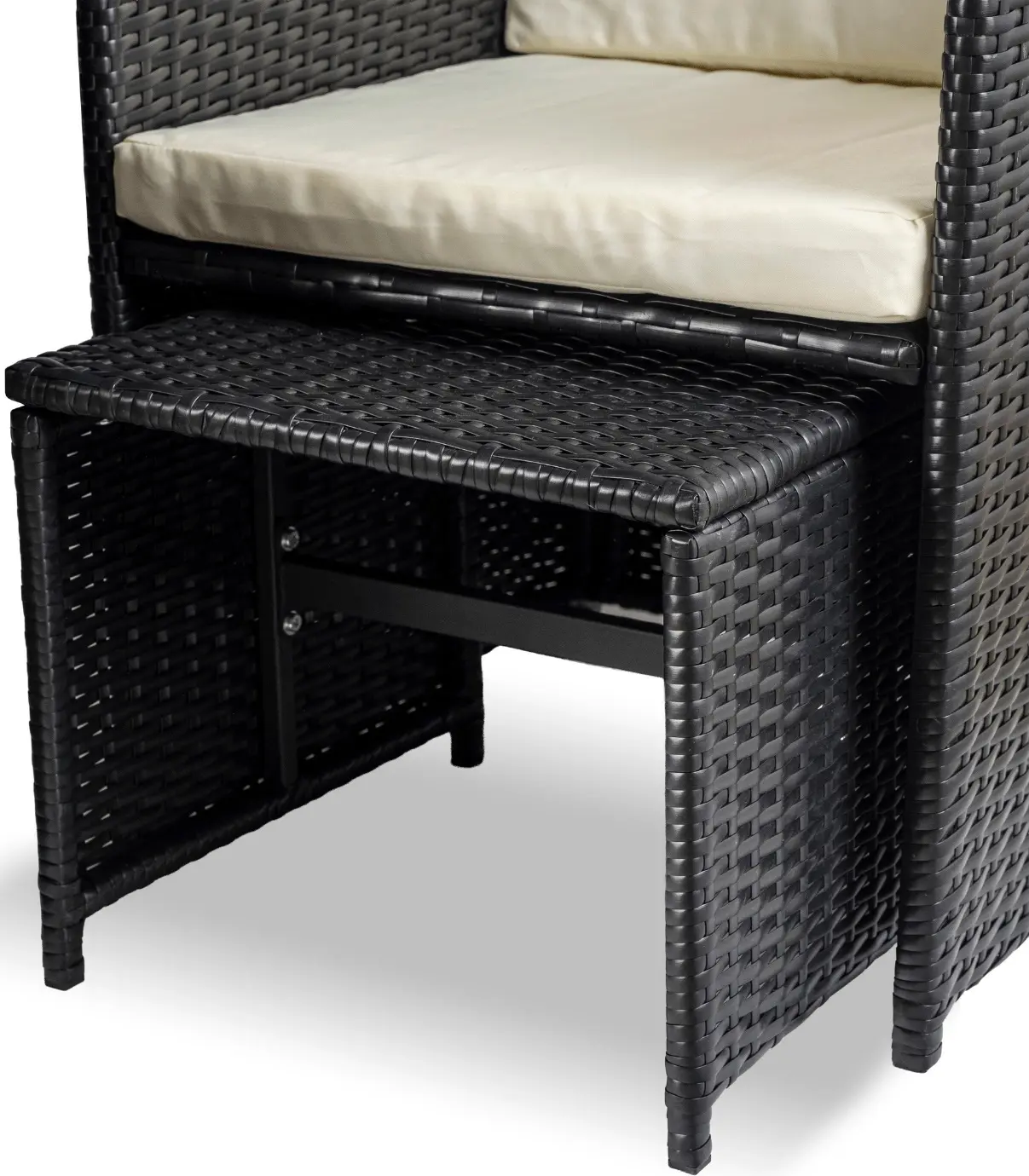 Комплект садовой мебели Mebel Elite Bonito (Black/Cream) - 8