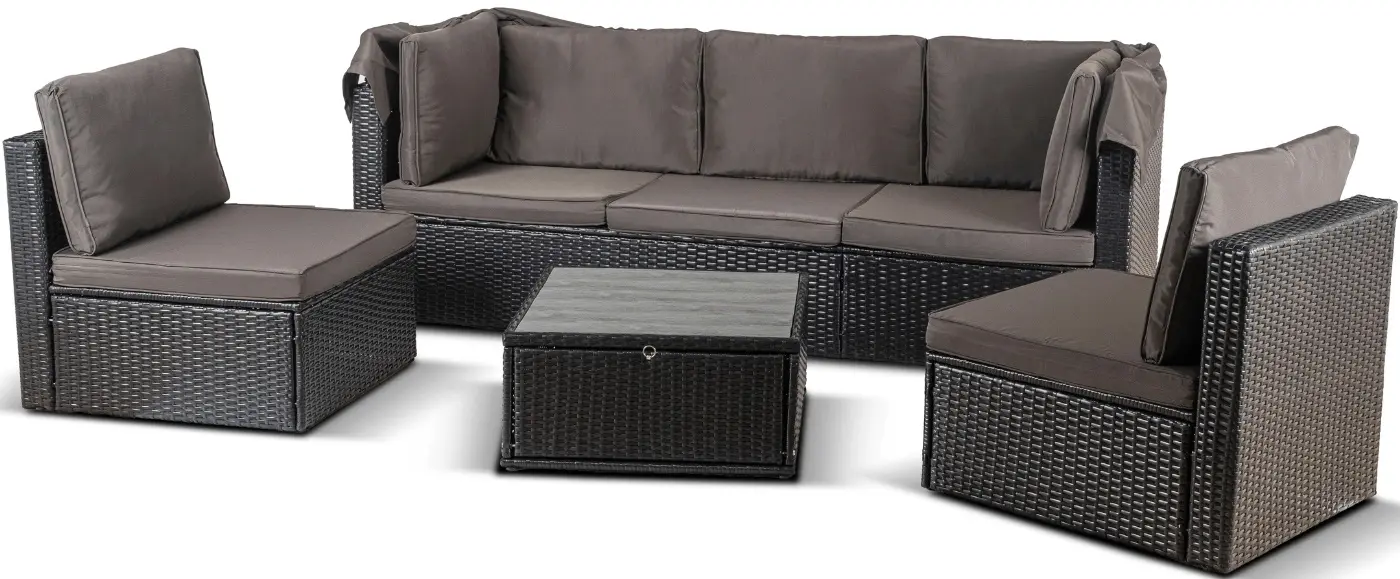 Комплект садовой мебели Mebel Elite Caliente (Black/Brown) - 2