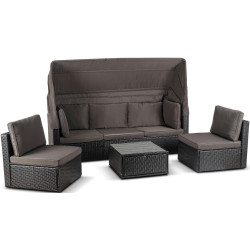 Комплект садовой мебели Mebel Elite Caliente (Black/Brown) Thumb
