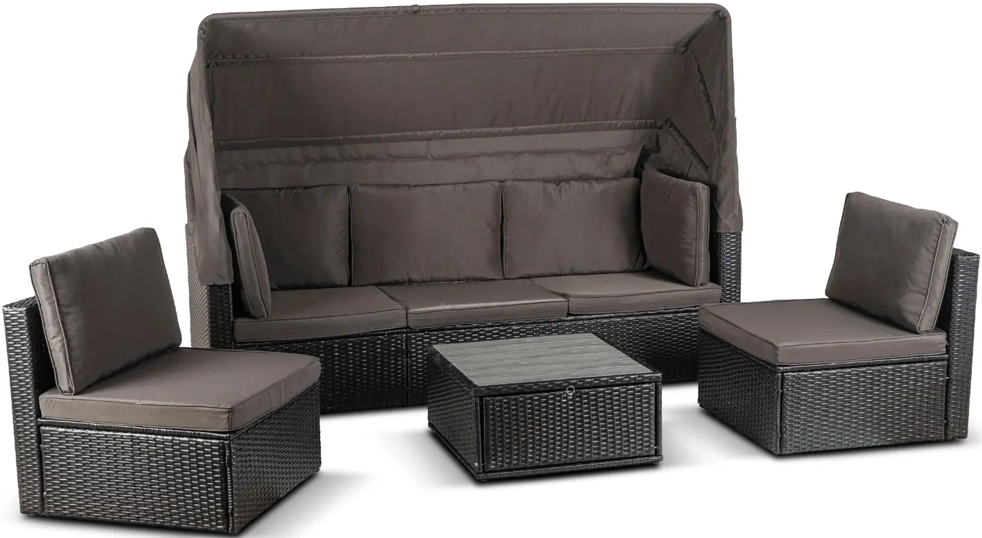 Комплект садовой мебели Mebel Elite Caliente (Black/Brown) - 3