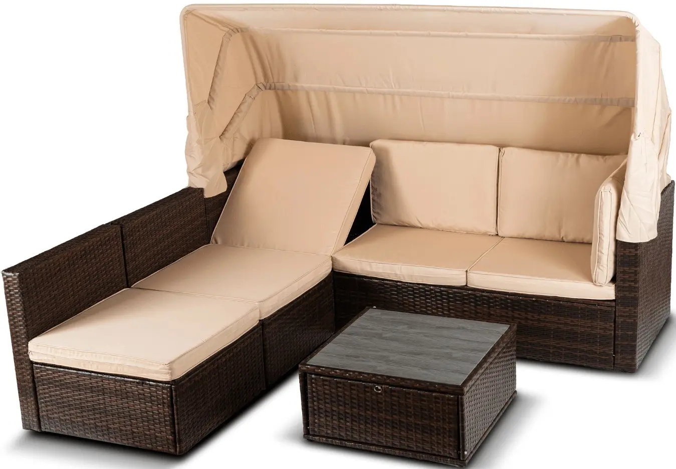 Комплект садовой мебели Mebel Elite Caliente (Brown/Beige) - 7