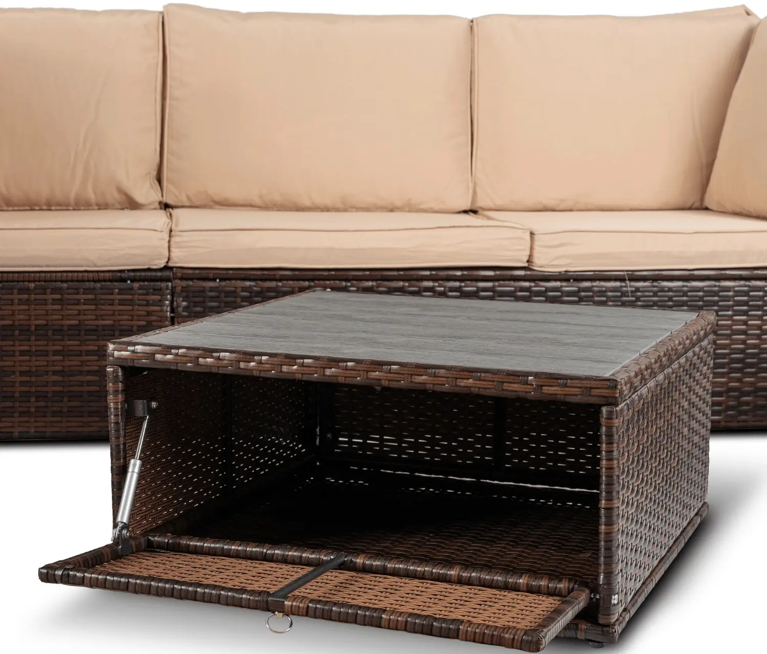 Комплект садовой мебели Mebel Elite Caliente (Brown/Beige) - 8