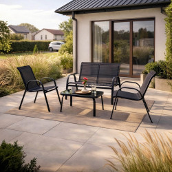 Комплект садовой мебели Mebel Elite Minnesota (Black)