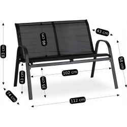 Комплект садовой мебели Mebel Elite Minnesota (Black) Thumb