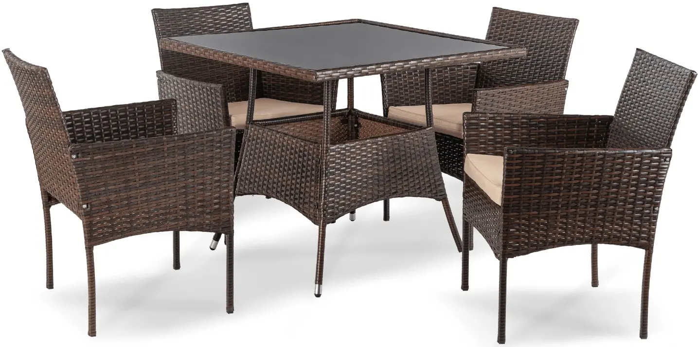 Комплект садовой мебели Mebel Elite Morado (Brown/Beige) - 2