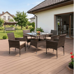 Комплект садовой мебели Mebel Elite Morado (Brown/Beige)
