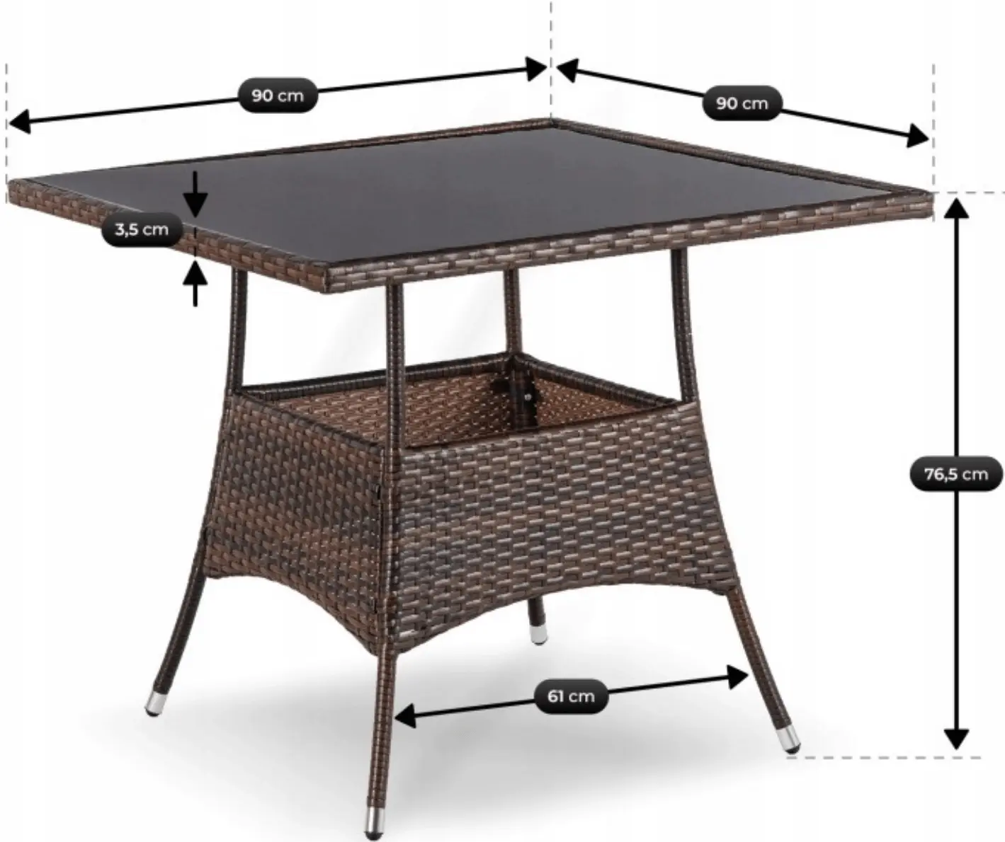 Комплект садовой мебели Mebel Elite Morado (Brown/Beige) - 8