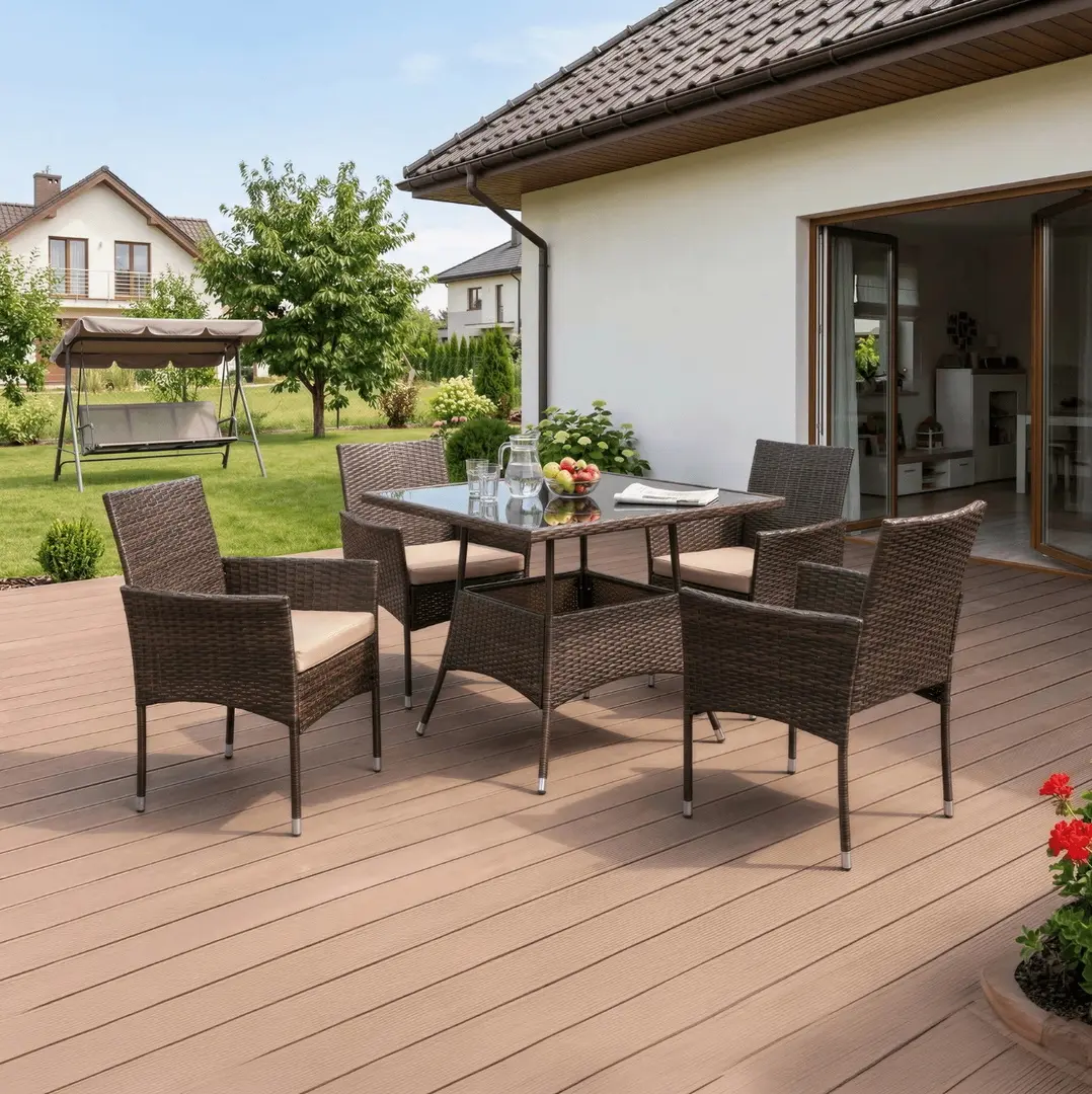 Комплект садовой мебели Mebel Elite Morado (Brown/Beige)