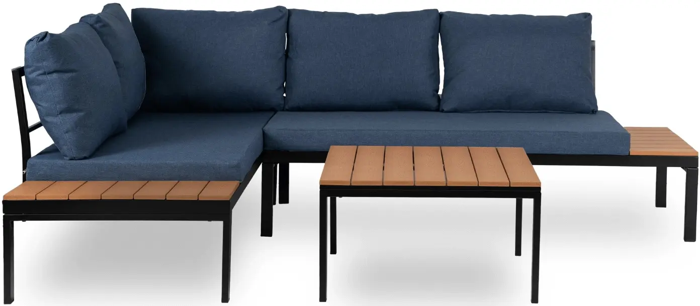 Set mobilier de gradina Mebel Elite Norman (Dark Blue/Black) - 3
