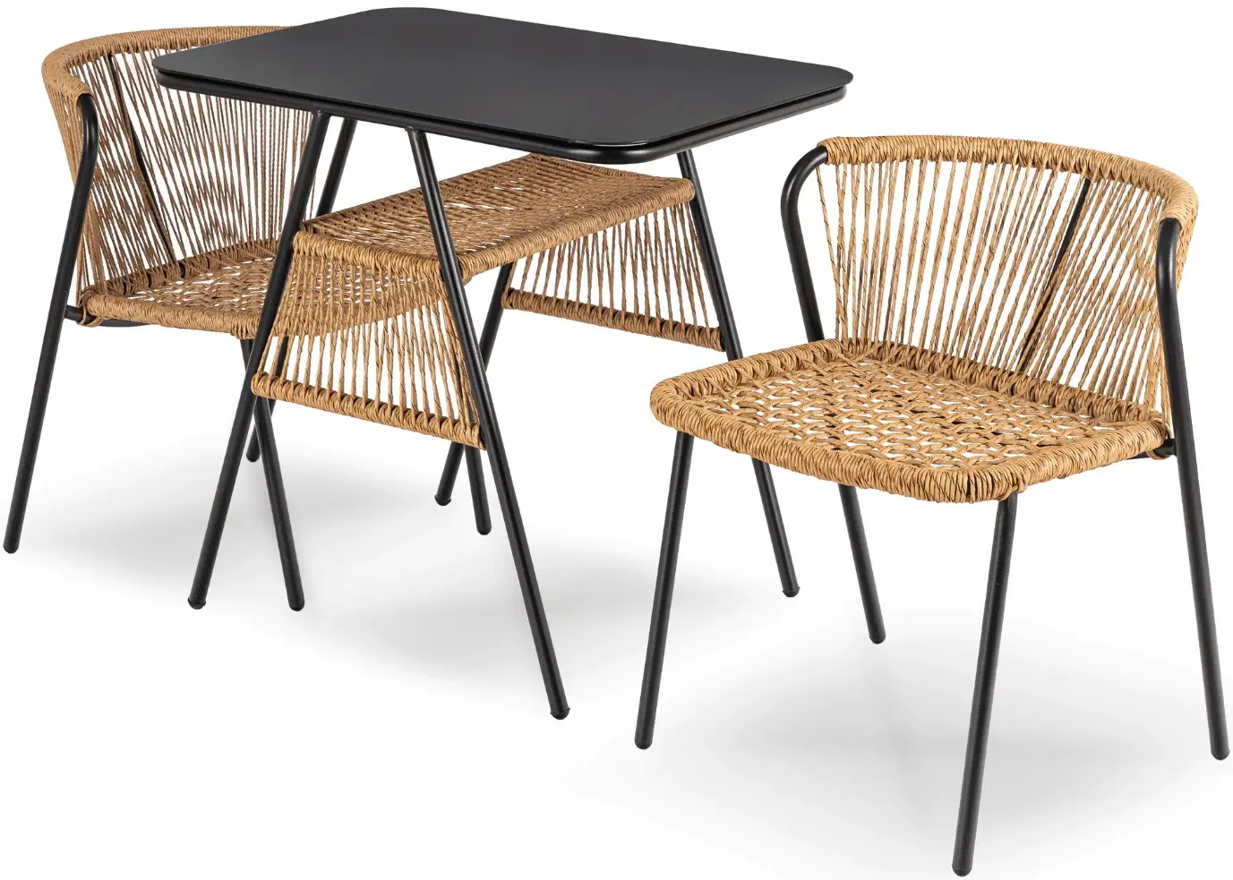 Комплект садовой мебели Mebel Elite Triste (Black/Brown) - 2