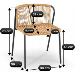 Комплект садовой мебели Mebel Elite Triste (Black/Brown) Thumb