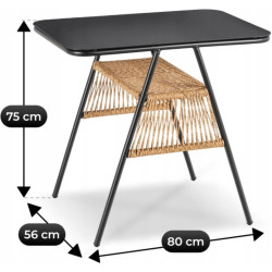 Комплект садовой мебели Mebel Elite Triste (Black/Brown) Thumb