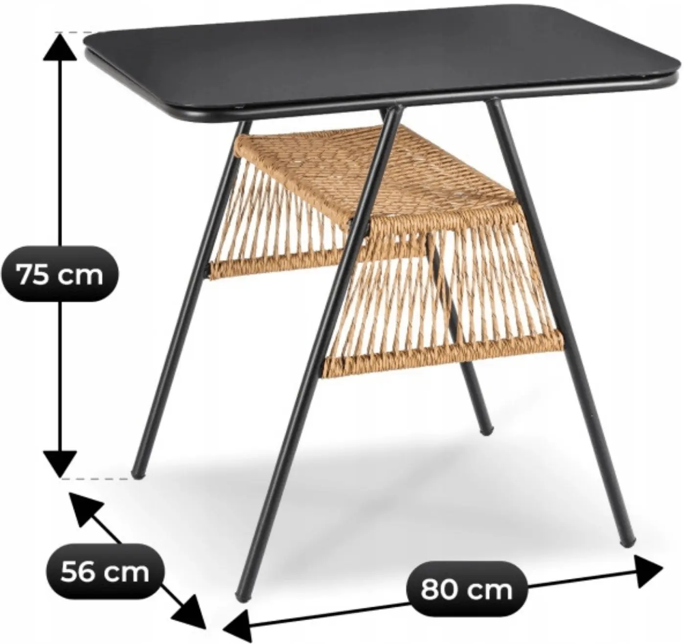 Комплект садовой мебели Mebel Elite Triste (Black/Brown) - 10