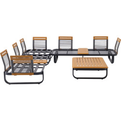 Set mobilier de gradina Naterial Calypso (Grey) Thumb