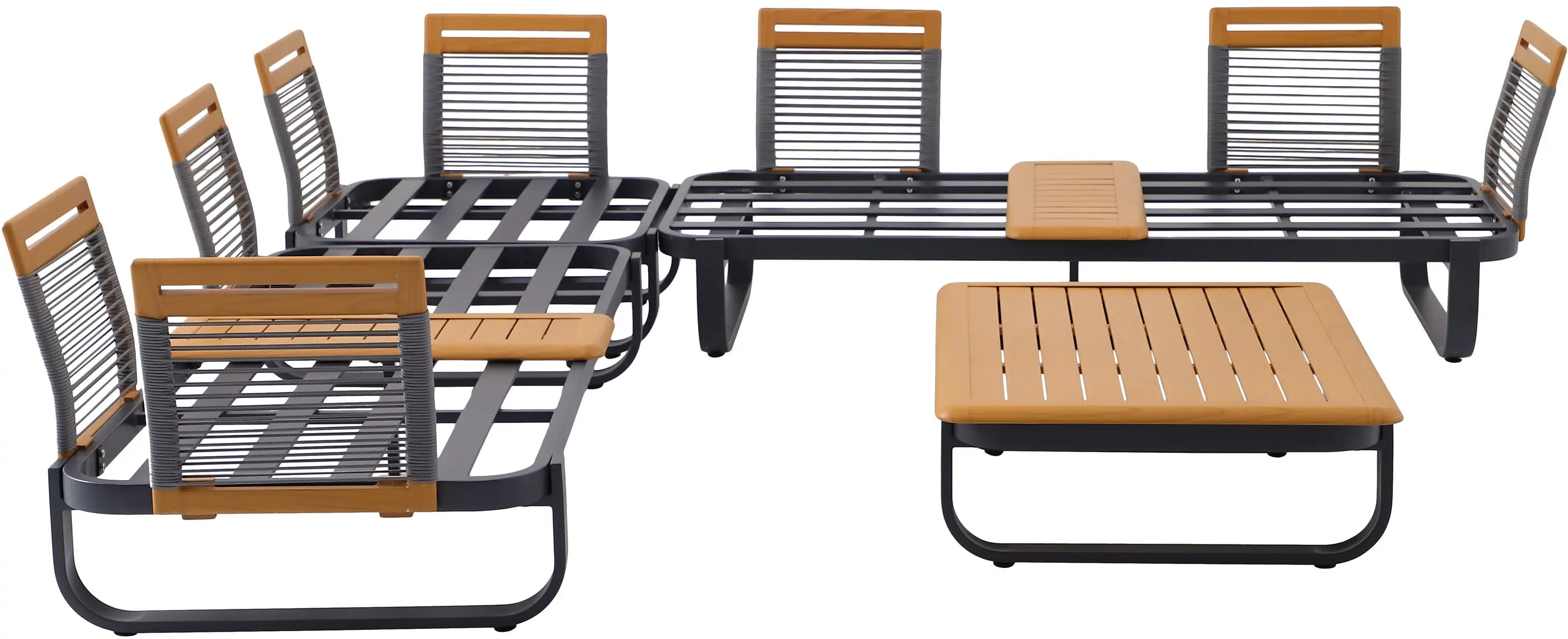 Set mobilier de gradina Naterial Calypso (Grey) - 4