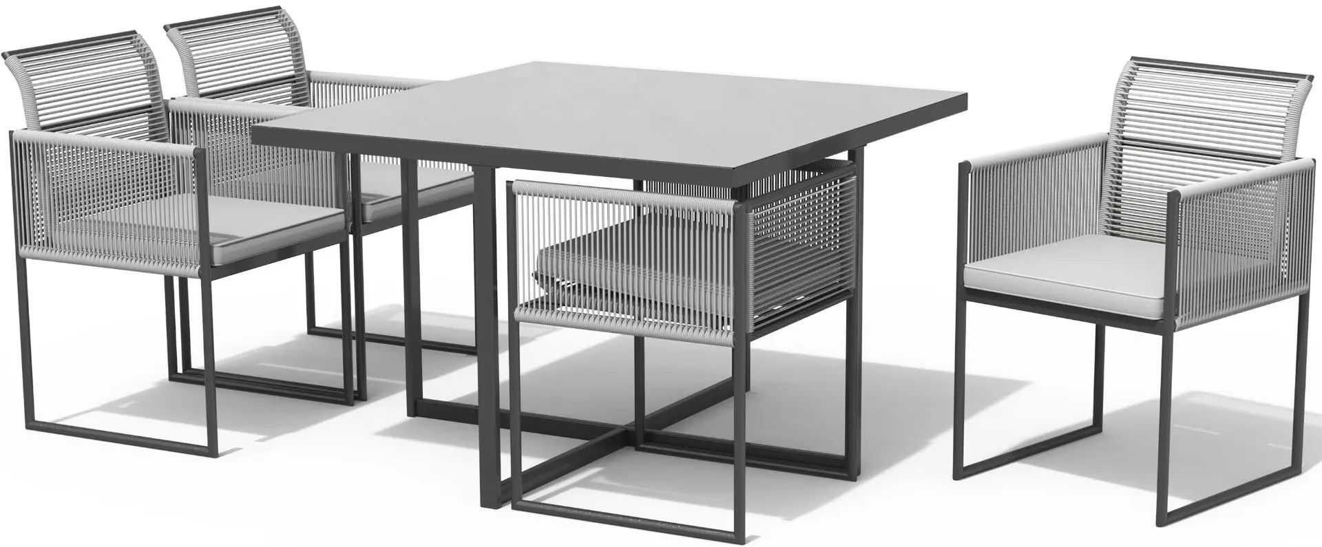 Set mobilier de gradina Naterial Compass (Grey) - 2
