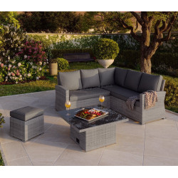 Set mobilier de gradina Naterial Davos (Grey)
