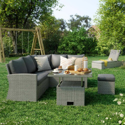 Set mobilier de gradina Naterial Davos (Grey) Thumb