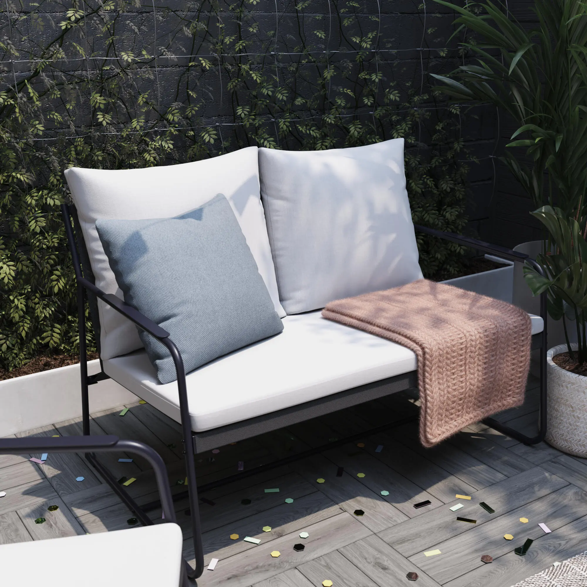 Set mobilier de gradina Naterial Fino (Grey) - 8