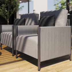 Set mobilier de gradina Naterial Iros (Grey) Thumb