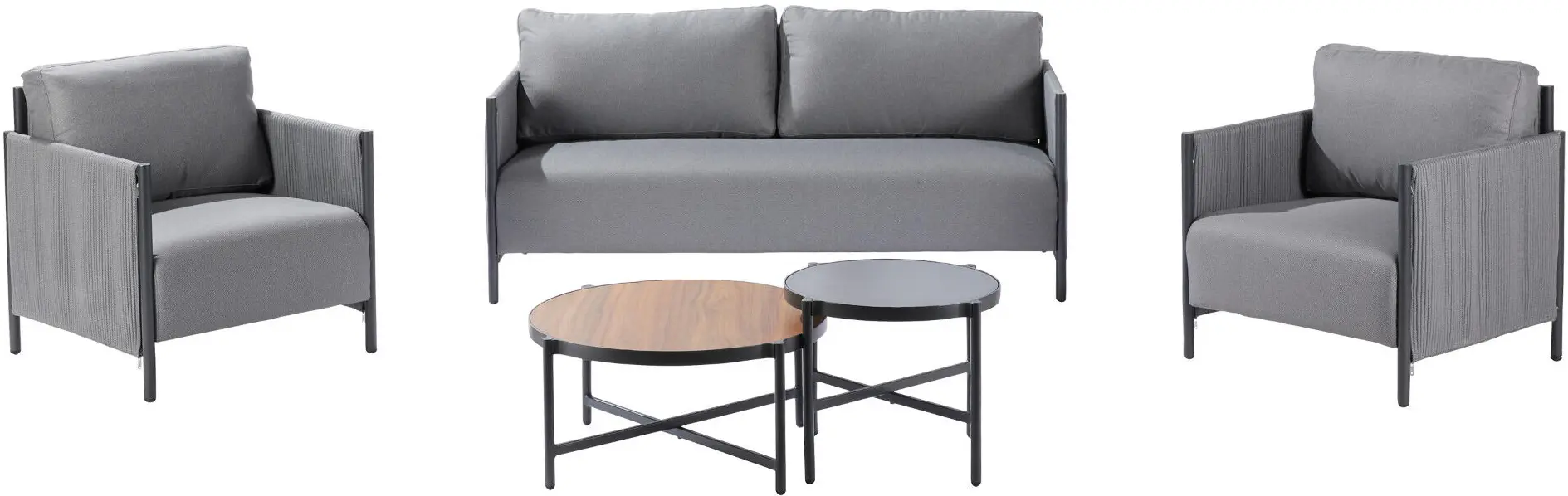Set mobilier de gradina Naterial Iros (Grey)
