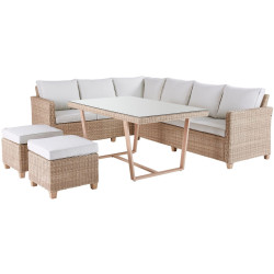 Set mobilier de gradina Naterial Medena (Beige) Thumb