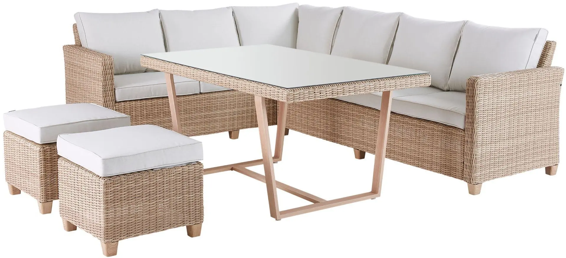 Set mobilier de gradina Naterial Medena (Beige) - 2