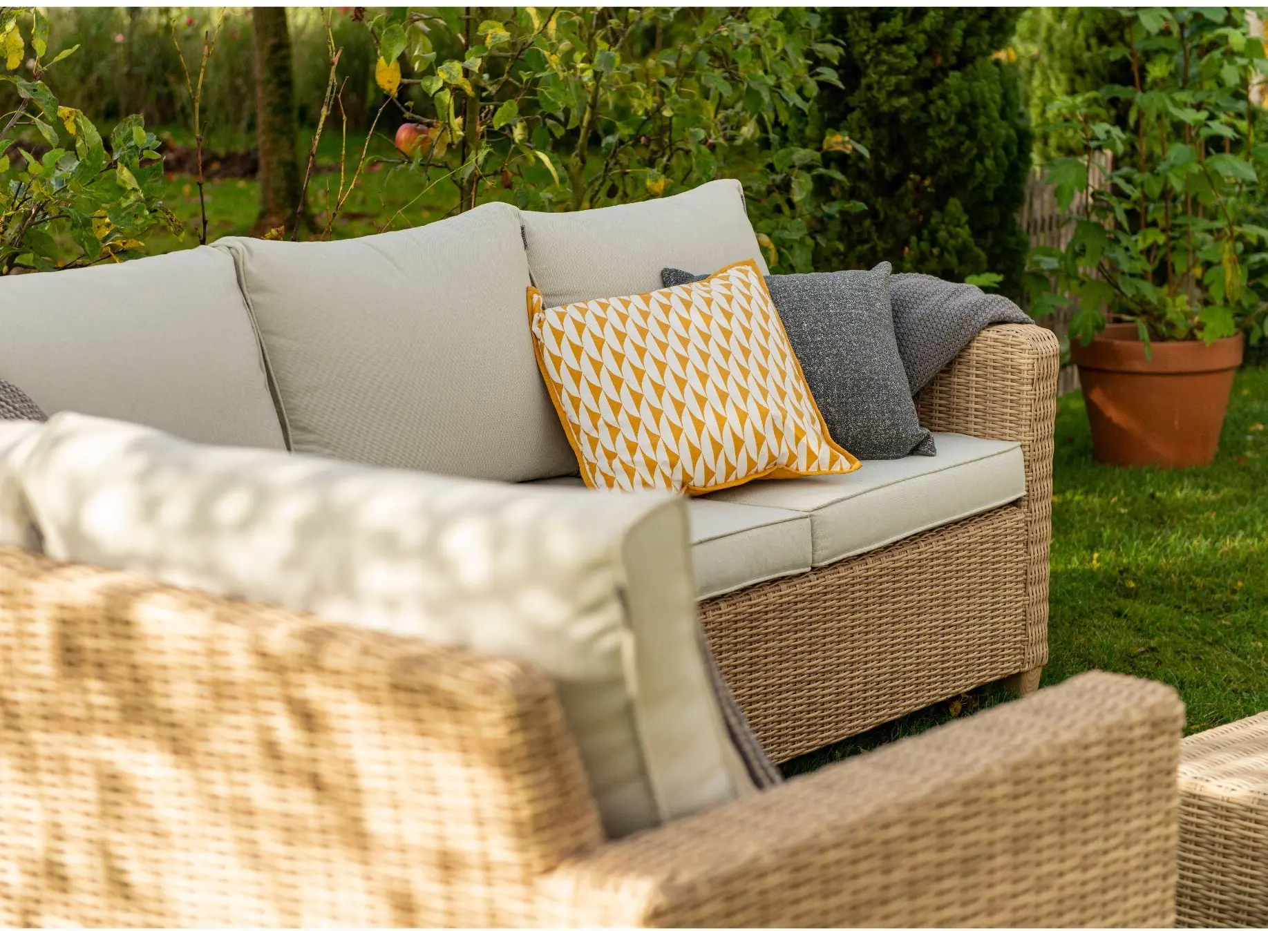 Set mobilier de gradina Naterial Medena (Beige) - 5