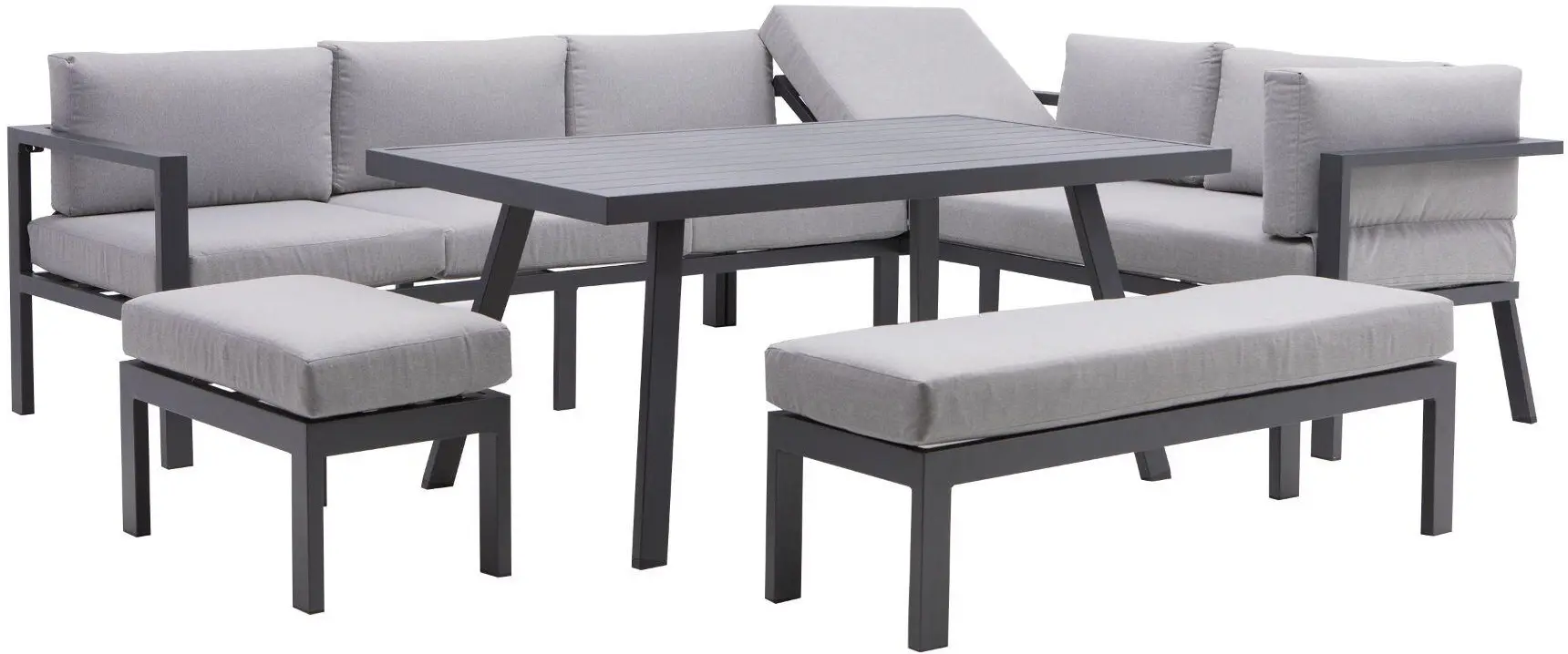 Set mobilier de gradina Naterial Naxos (Grey) - 2