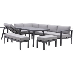 Set mobilier de gradina Naterial Naxos (Grey) Thumb