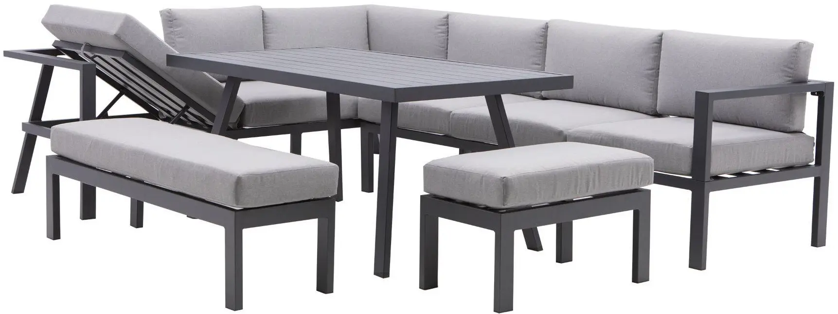 Set mobilier de gradina Naterial Naxos (Grey) - 3