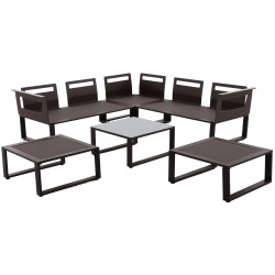 Set mobilier de gradina Naterial Odyssea (Brown) Thumb