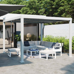 Set mobilier de gradina Naterial Odyssea (White/Gray) Thumb