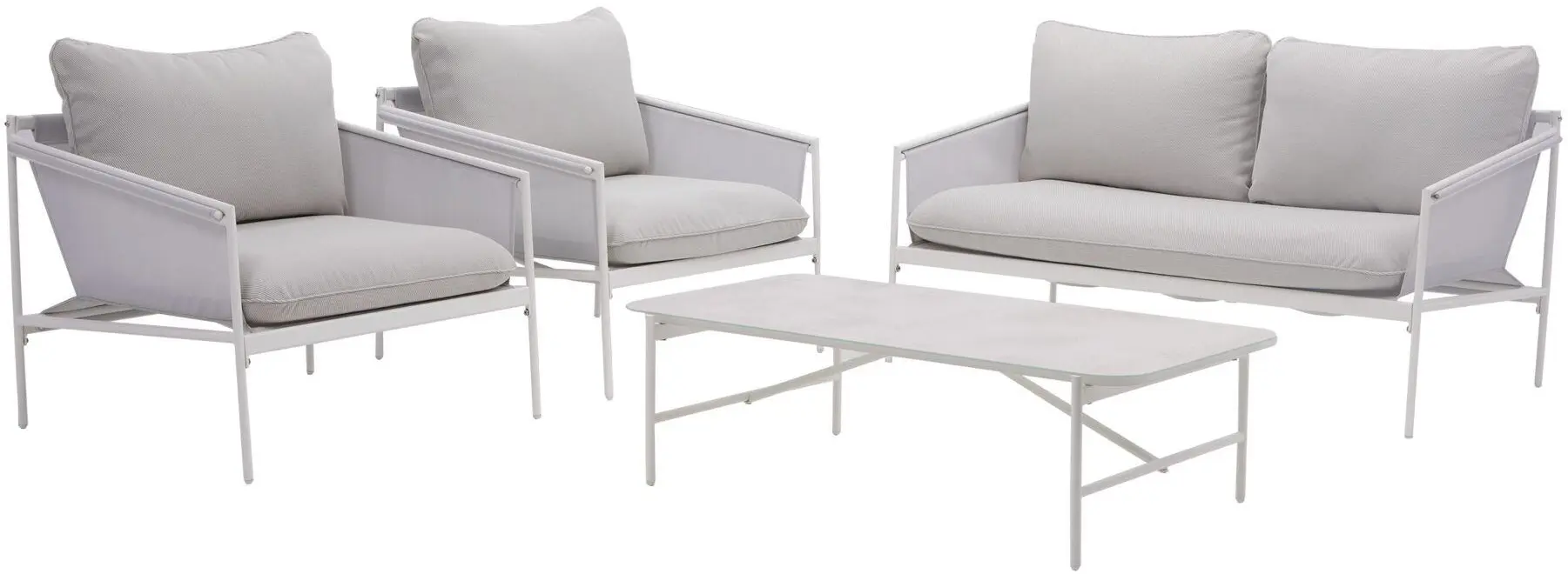 Set mobilier de gradina Naterial Sigma (Beige) - 3