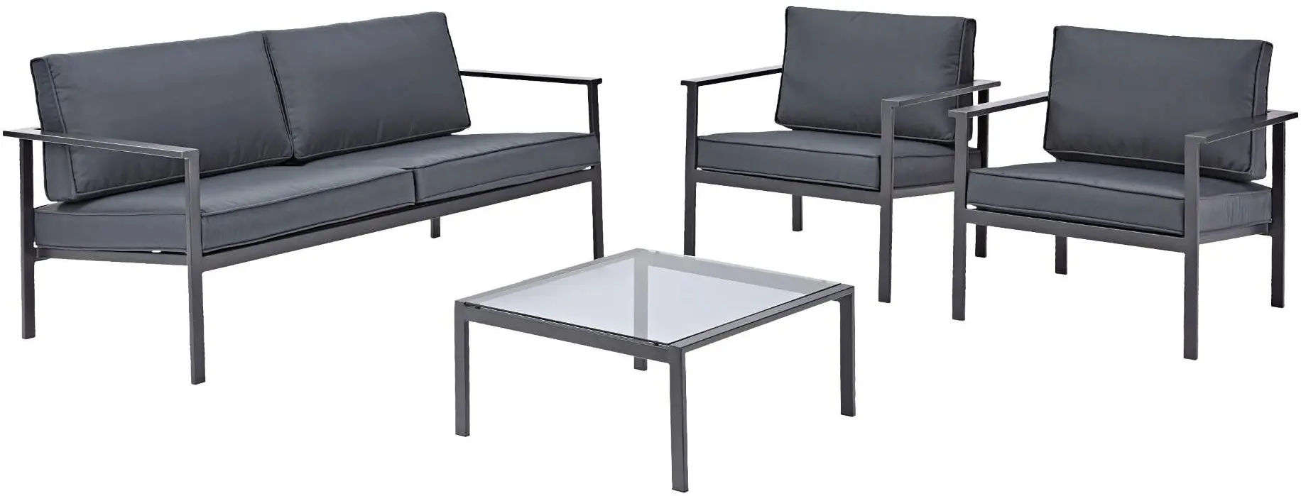 Set mobilier de gradina Naterial Trino (Grey) - 2