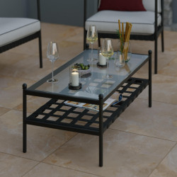 Set mobilier de gradina Naterial Victoria (Beige) Thumb