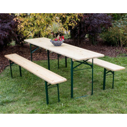 Set mobilier de gradina 11660446 (Natural/Green) Thumb