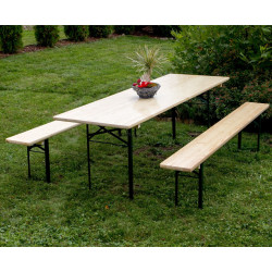 Set mobilier de gradina 11660446 (Natural/Green)