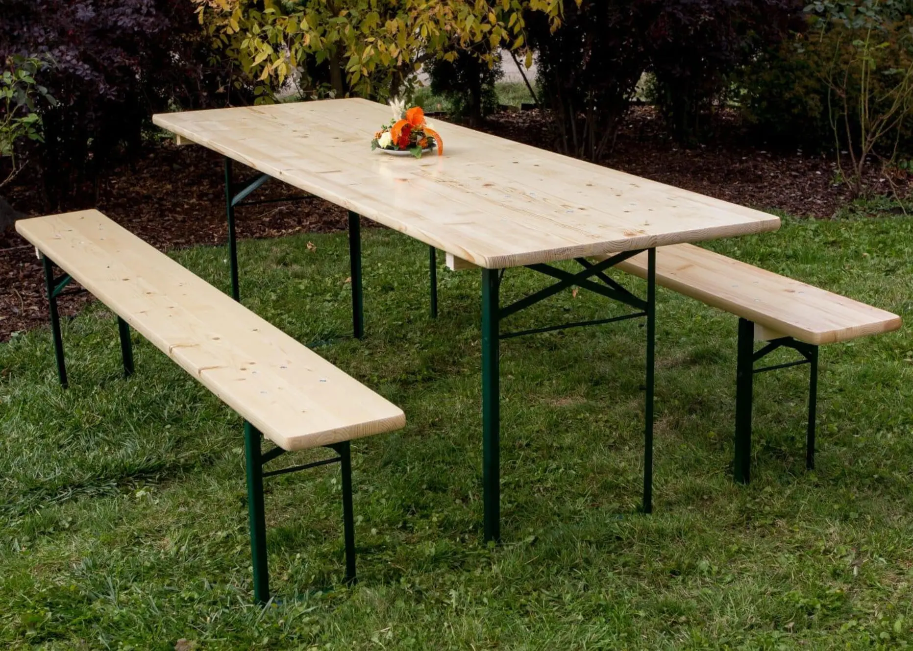 Set mobilier de gradina 11660453 (Natural/Green) - 6